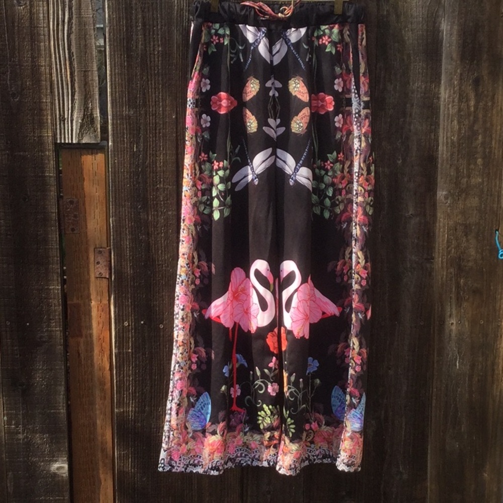 NWOT 1 xl flamingo palazzo pants